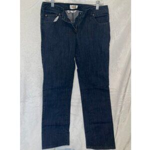 Talbots Petites Jeans Women Size 8 32x29 Blue Denim Straight Fit Stretch